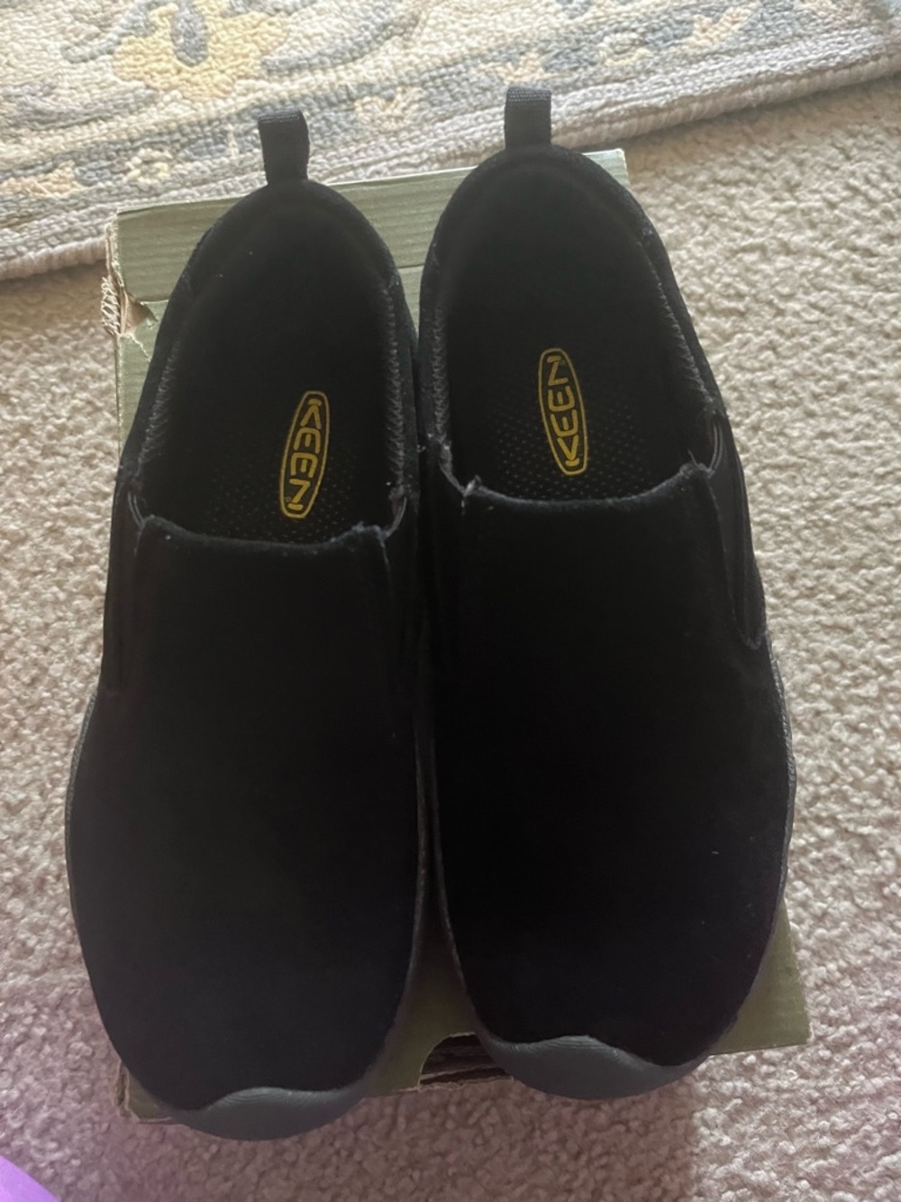 Keen Youth Slip-On Shoes in Black